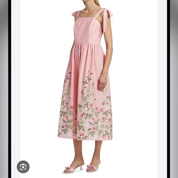 Joie Dresses & Skirts - Joie pink floral sundress with shoulder ties and side pockets!🌺 size Small NWT